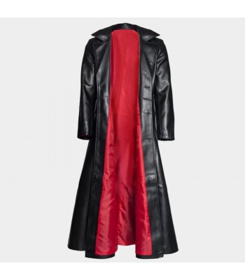Men Gothic Steampunk Blade Coat | Men’s Black Vampire Trench Coat